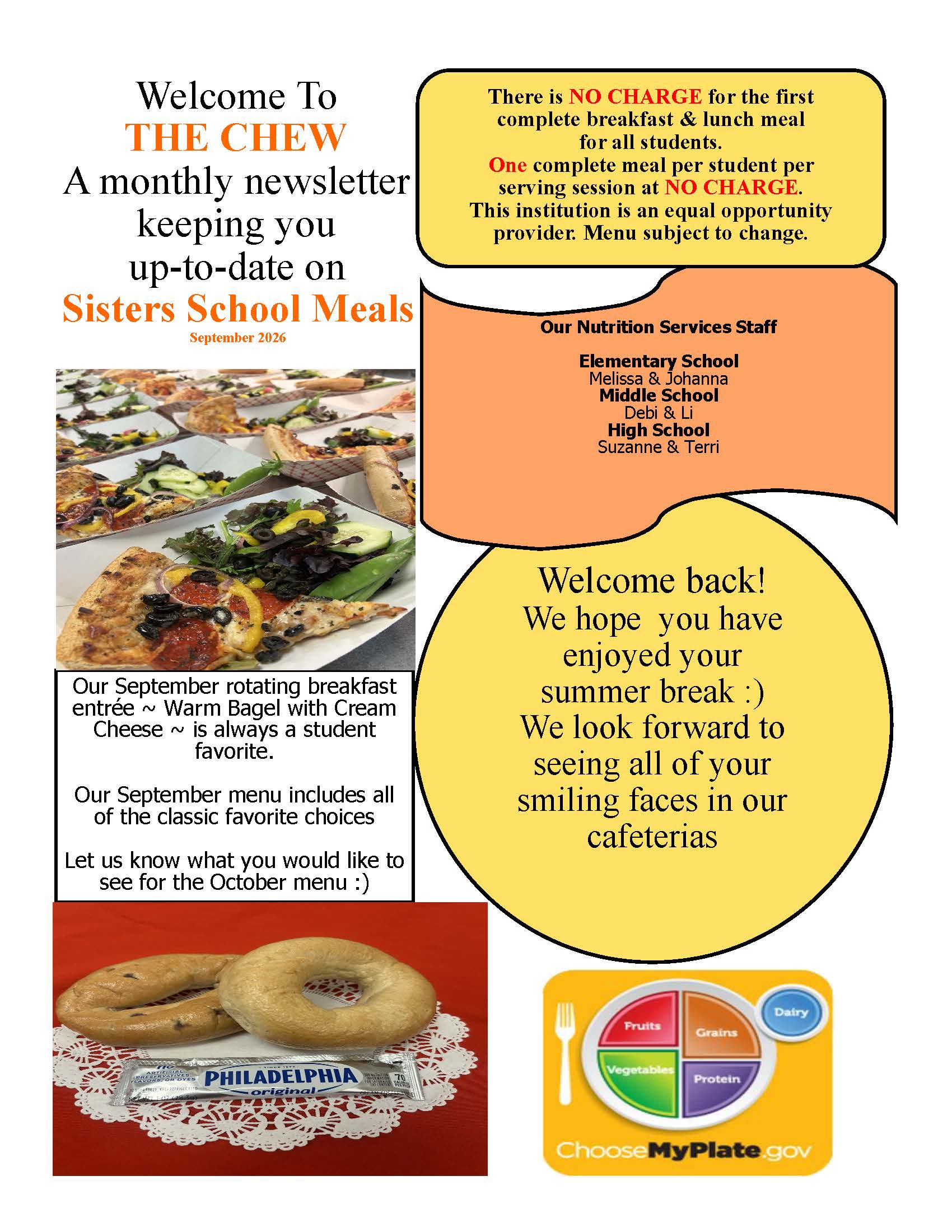 September The Chew Newsletter